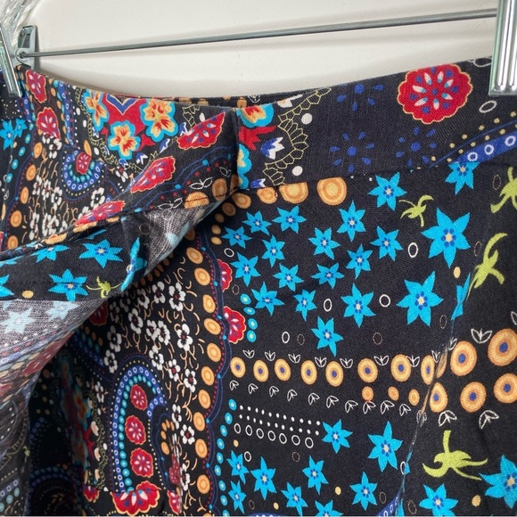 Context Exclusively at Lord & Taylor Floral Paisley Faux Wrap Linen Blend Skirt - Picture 11 of 16